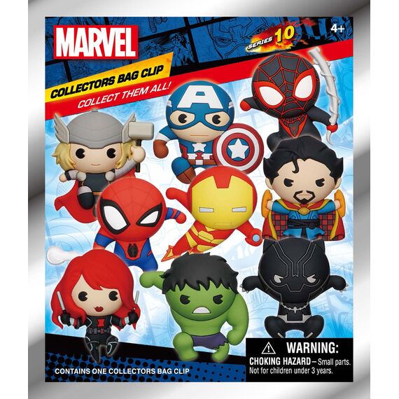 MARVEL - Classic 3D - 3D Foam Bag Clip (Display 24 Pcs)