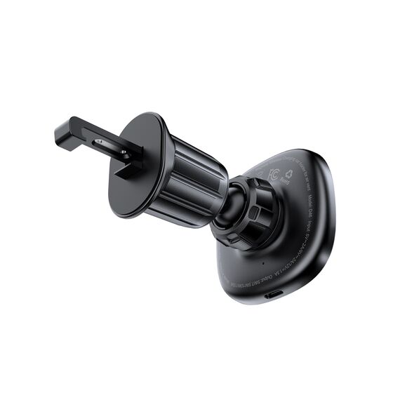 Acefast D46 Magnetic Air Vent Mount with Wireless Charger - Black
