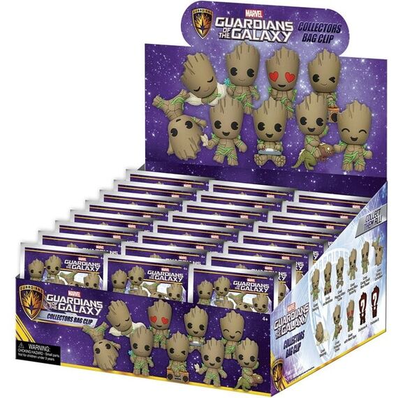 GROOT - Series 1 - 3D Foam Bag Clip (Display 24 Pcs)