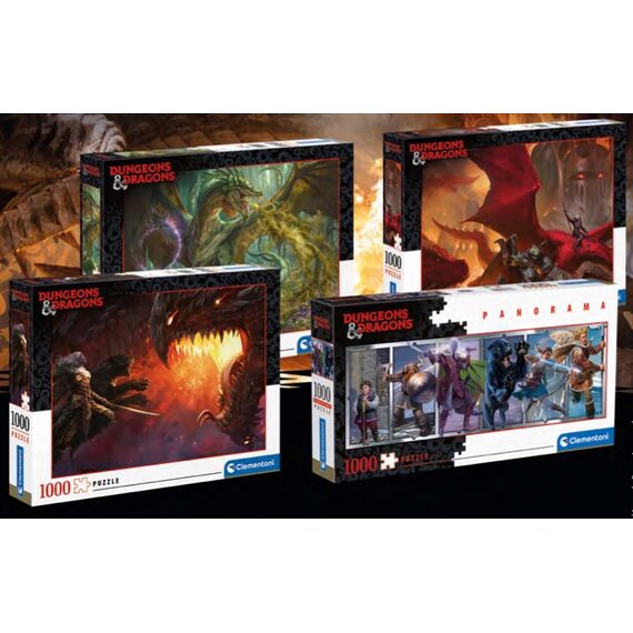 DUNGEONS AND DRAGONS - Characters - Panorama Puzzle 1000P