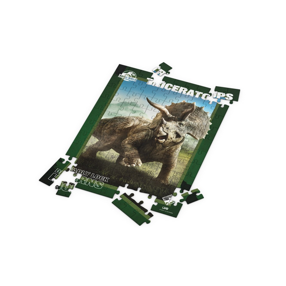 JURASSIC WORLD - Triceratops Poster - Puzzle 3D Effect 100P