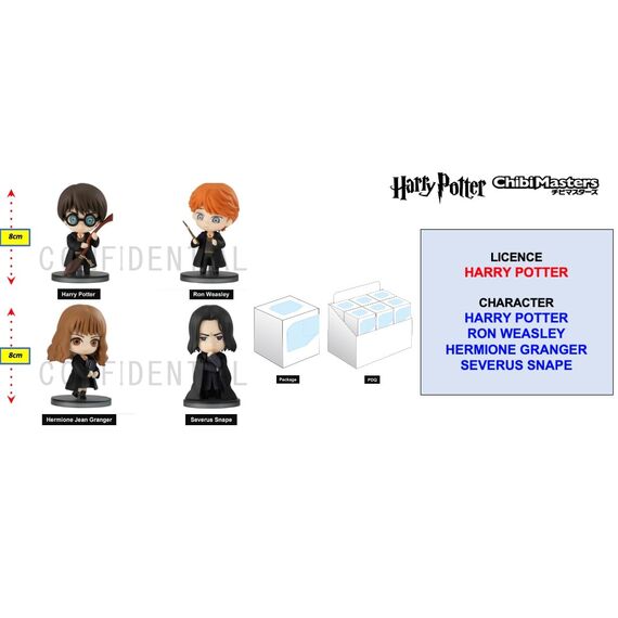 HARRY POTTER - ChibiMasters Figure 8cm - Box 12 pcs