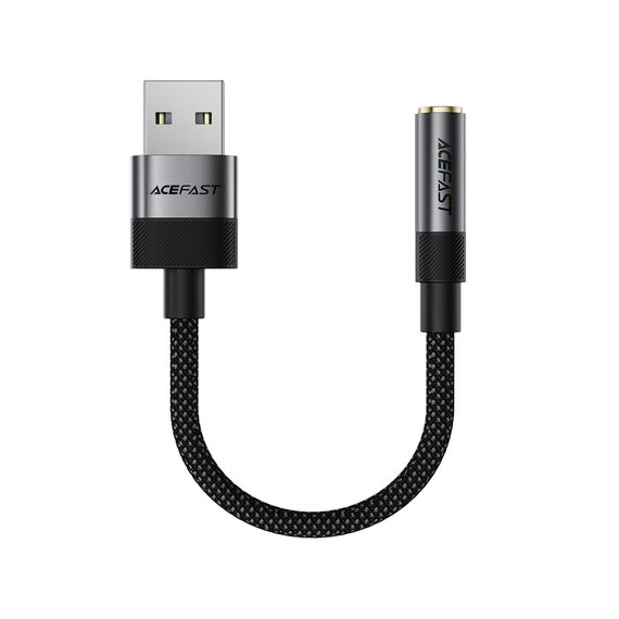 Acefast J13 USB-A to 3.5mm mini jack adapter - black