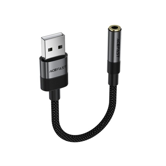 Acefast J13 USB-A to 3.5mm mini jack adapter - black