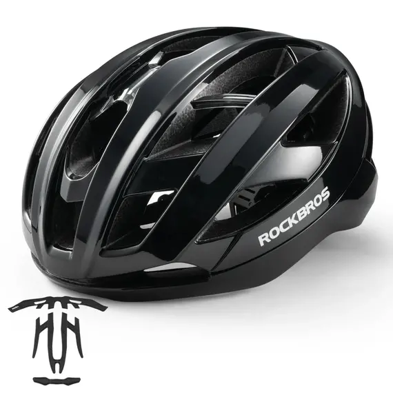 Universal cycling helmet Lingzhe LK-69 size L black 58-62 cm