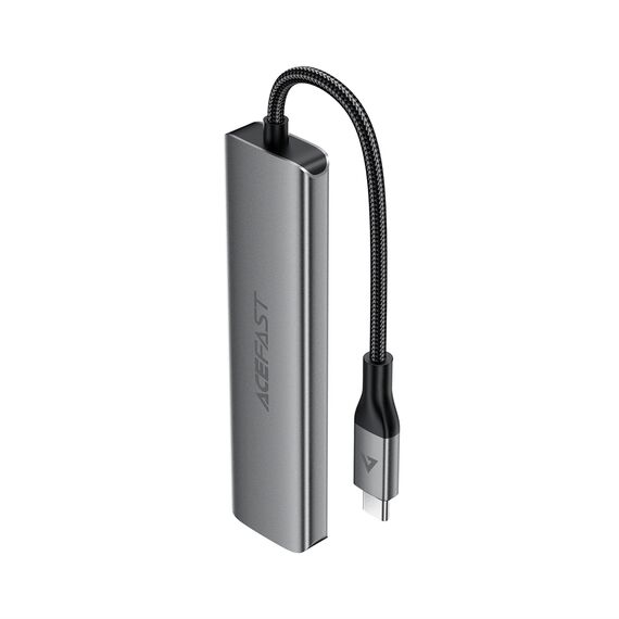 Acefast J16 USB Hub USB-C 5-in-1 HDMI 4K 60Hz PD90W Docking Station - Gray