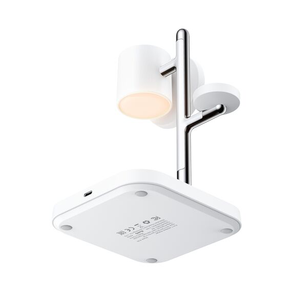 Acefast E39 Qi2.2 25W 4-in-1 Wireless Desk Charger for Phone, Watch, and Headphones with Night Light - White