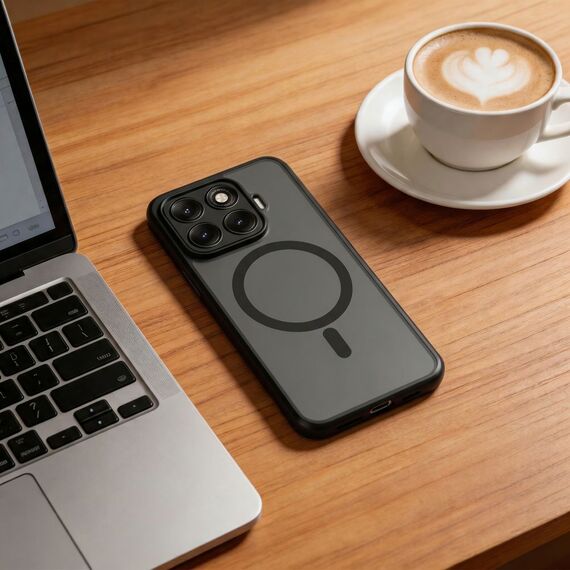 Etui Tech-Protect Magmat MagSafe na Xiaomi 17T Pro - czarne matowe