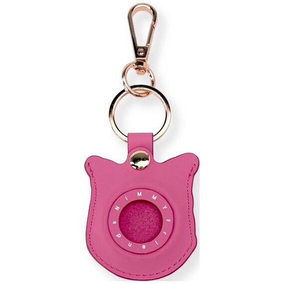 Etui Nimmy Glasses Cool and Cute Cat na lokalizator - różowe