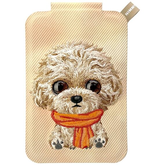 Portfel Magnetyczny Nimmy New Big-Eye Cute Pets 2.0 Dog ze stojakiem na telefon - brązowy