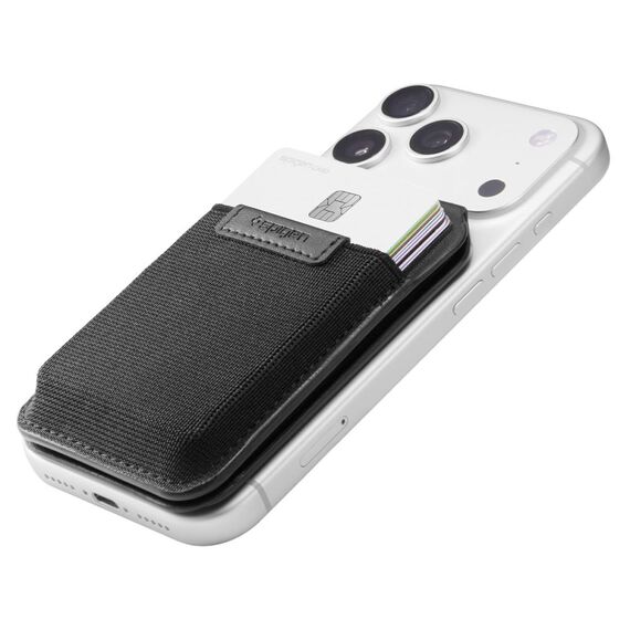 Portfel Spigen Slim Fold S314-4 MagSafe na telefon - czarny