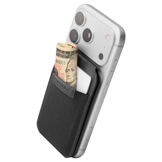 Portfel Spigen Slim Fold S314-4 MagSafe na telefon - czarny