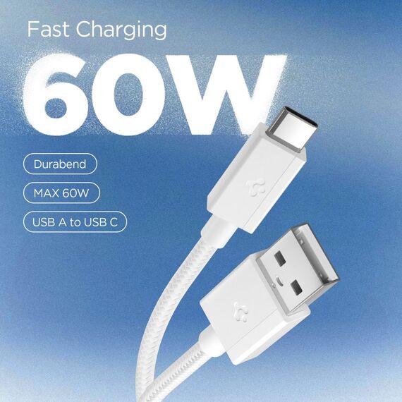 Kabel Spigen Essential EB6015AC USB-C 60W 150 cm - biały