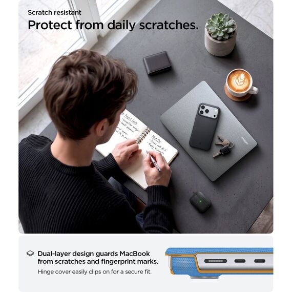 Etui Spigen Urban Fit na MacBook Pro 14" 2021 / 2023 / 2024 / 2025 / 2026 - szare
