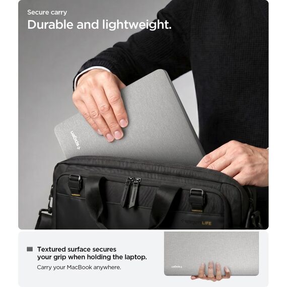 Etui Spigen Urban Fit na MacBook Pro 14" 2021 / 2023 / 2024 / 2025 / 2026 - szare