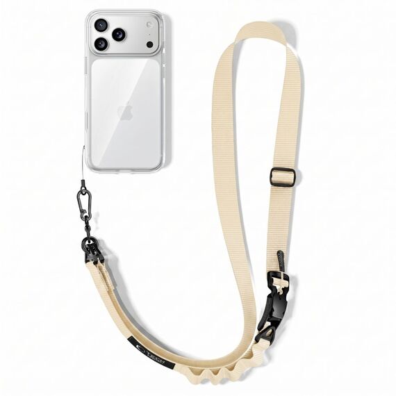 Smycz Tech-Protect C9S Rope Crossbody do telefonu - beżowa