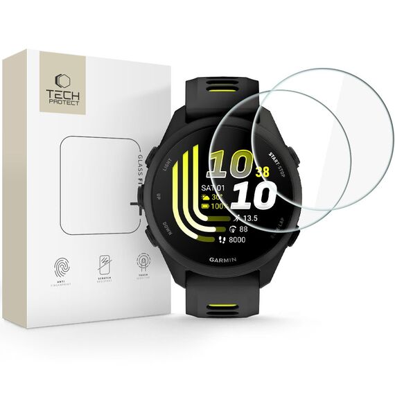 Szkło hartowane Tech-Protect Glass Fit+ 2-Pack na Garmin Forerunner 70 / 170