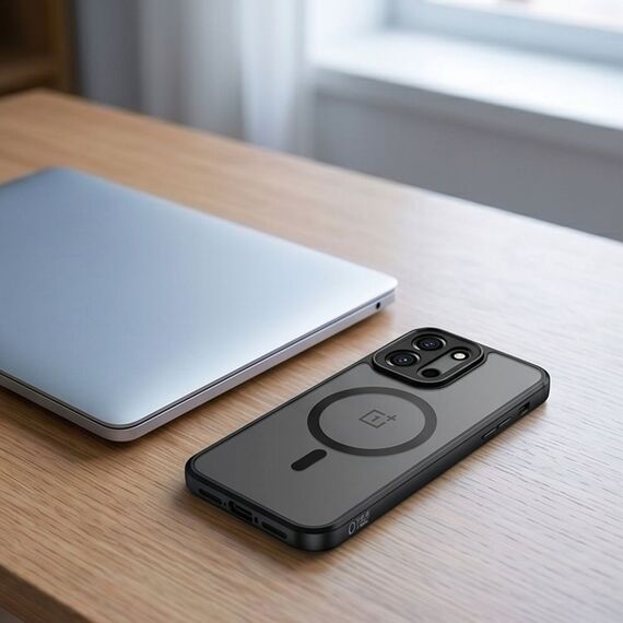 Etui Tech-Protect Magmat MagSafe na OnePlus Nord 6 - czarne matowe