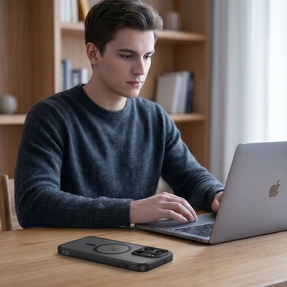 Etui Tech-Protect Magmat MagSafe na OnePlus Nord 6 - czarne matowe