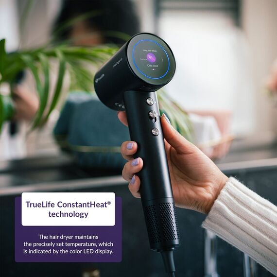 TrueLife HairDryer D9 hair dryer 1600 W Black