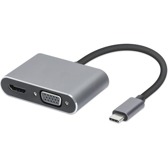 iBox IUHCHDVGA USB Type-C Hub 4-in-1 USB 3.0 + PD 100W + HDMI 4K 30Hz + VGA Full HD
