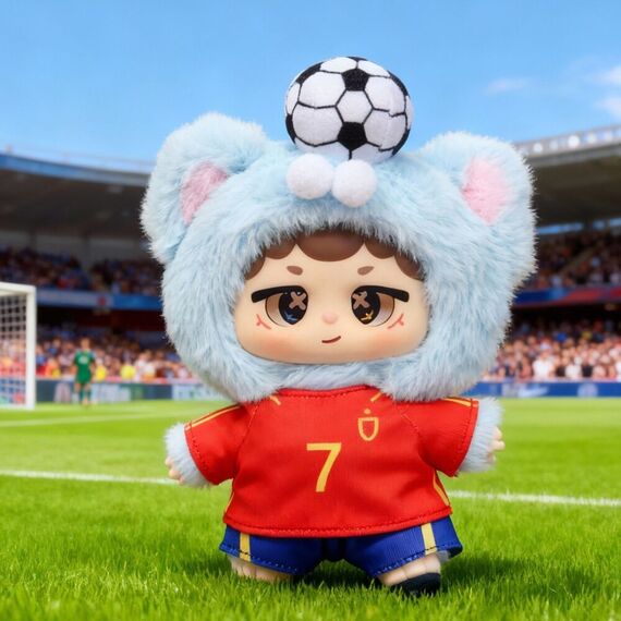 Niinoo Dreaming Spain Football Blind Box Surprise doll keychain 17cm