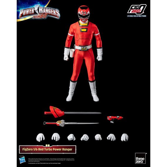 Power Rangers Turbo FigZero Action Figure 1/6 Red Turbo Power Ranger 30 cm