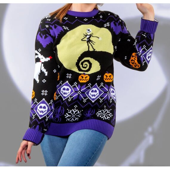 Nightmare Before Christmas Christmas Sweater 8-bit