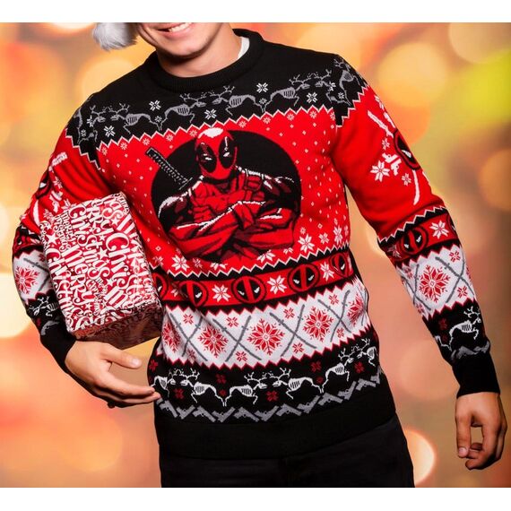 Deadpool Christmas Sweater Size XXXL