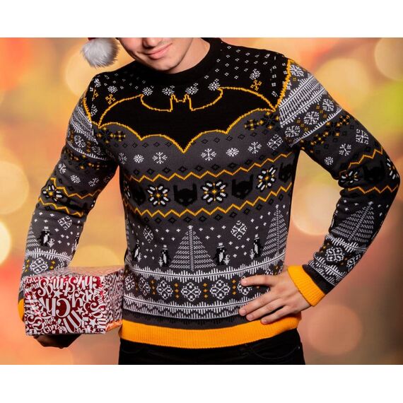 Batman Christmas Sweater Penguin Size XXL