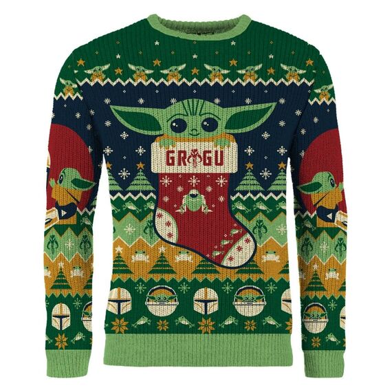 Star Wars Christmas Sweater Baby Yoda Size S