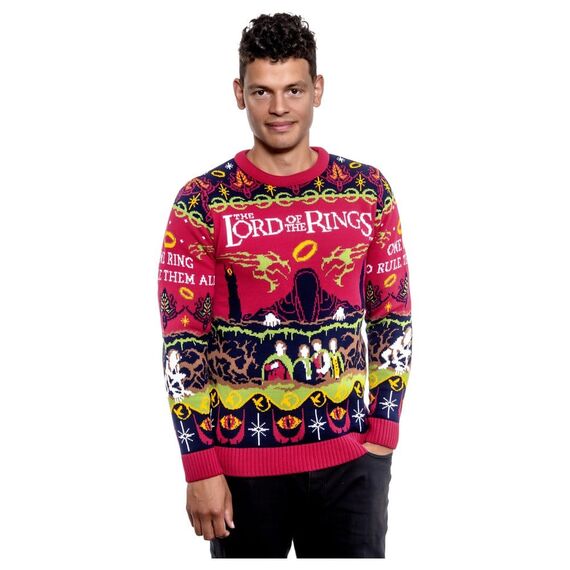 Lord Of The Rings Christmas Sweater One Sweater To Rule Them All Size XS