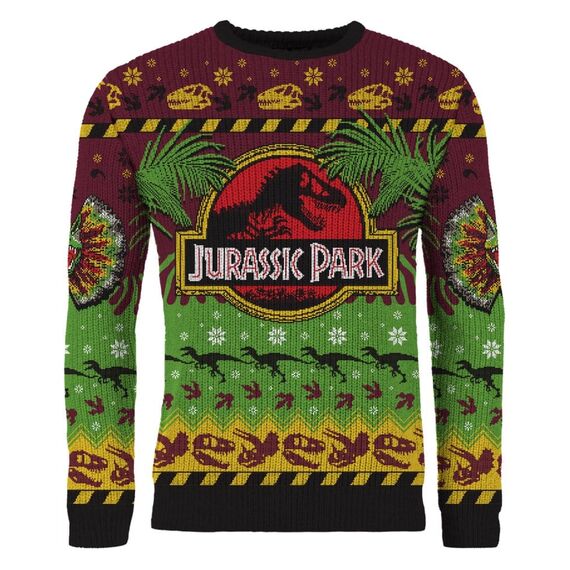 Jurassic Park Christmas Sweater Happy Rexmas Size XXXL