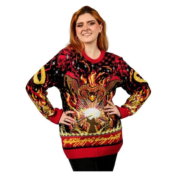 Lord of the Rings Christmas Sweater Balrog Size XL
