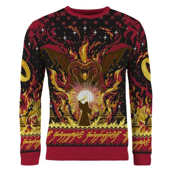 Lord of the Rings Christmas Sweater Balrog Size XL