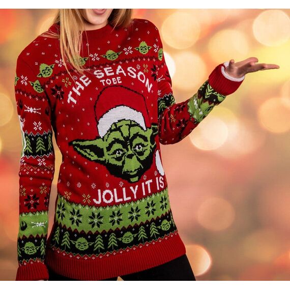 Star Wars Christmas Sweater Yoda Size XS