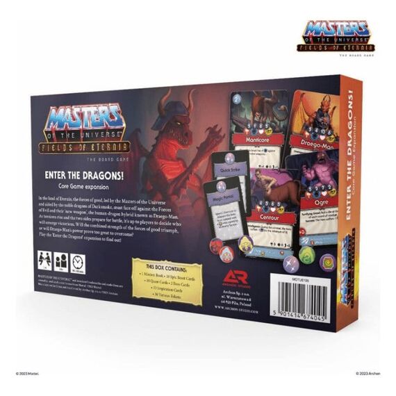 Masters of the Universe Board Game Expansion Fields of Eternia - Enter the Dragons! *English Version*