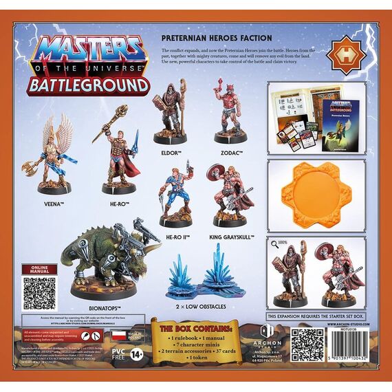 Masters of the Universe: Battleground Miniatures Game Wave 10: Preternian Heroes Faction *French Version*