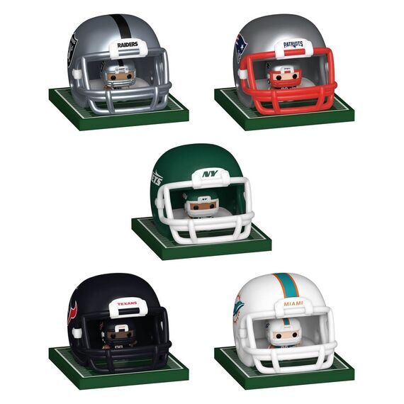 NFL Bitty POP! Helmets Vinyl Figures AFC Series 1 Assortment (12)