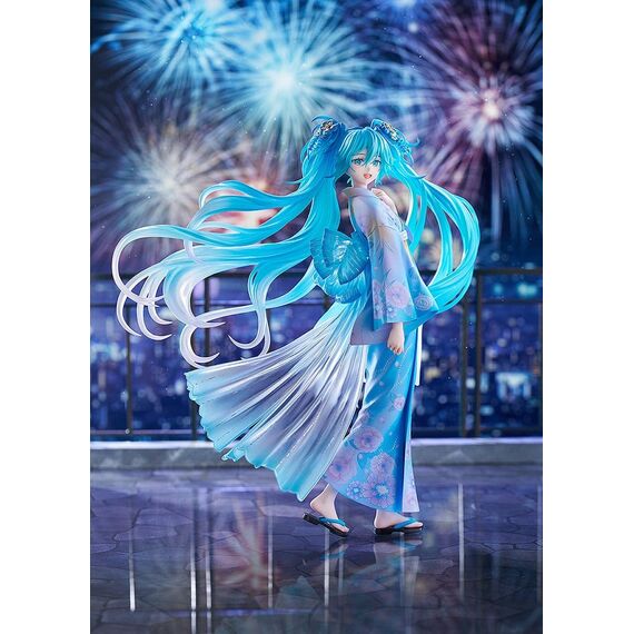 Character Vocal Series 01: Hatsune Miku PVC Figure 1/7 Music & Fire Works Ver. 23 cm
