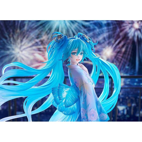 Character Vocal Series 01: Hatsune Miku PVC Figure 1/7 Music & Fire Works Ver. 23 cm