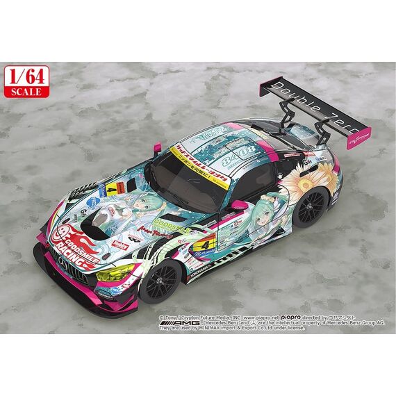 Hatsune Miku GT Project Vehicle 1/64 Good Smile Hatsune Miku AMG 2017 Super GT Ver. 7 cm