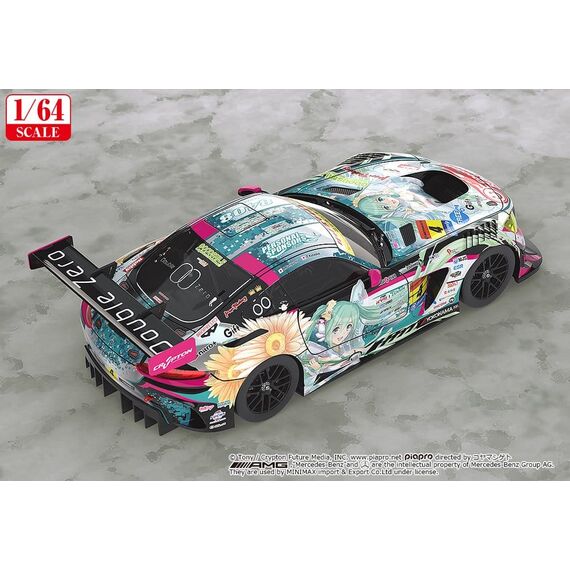 Hatsune Miku GT Project Vehicle 1/64 Good Smile Hatsune Miku AMG 2017 Super GT Ver. 7 cm