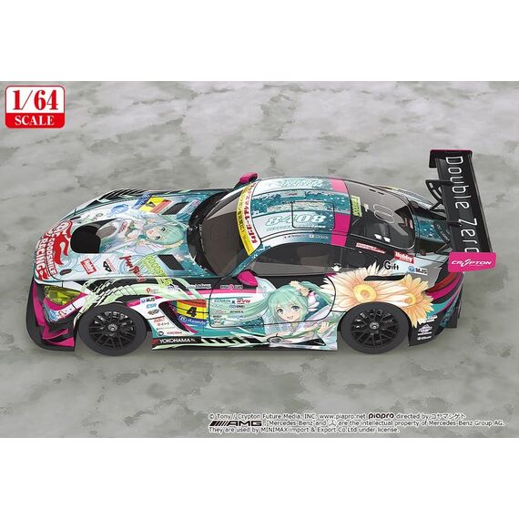 Hatsune Miku GT Project Vehicle 1/64 Good Smile Hatsune Miku AMG 2017 Super GT Ver. 7 cm