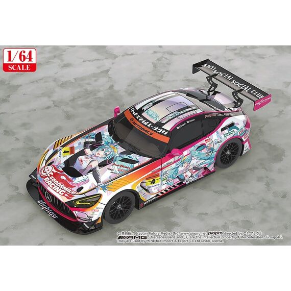 Hatsune Miku GT Project Vehicle 1/64 Hatsune Miku AMG 2021 SUPER GT Round 5 Ver. 7 cm