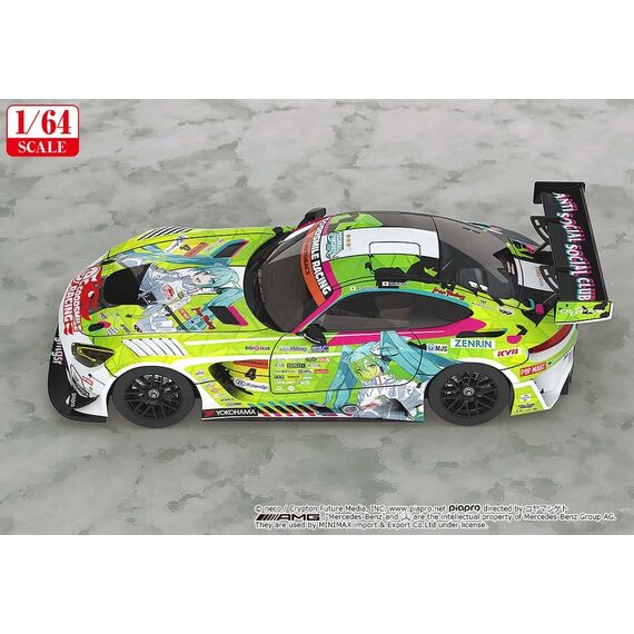 Hatsune Miku GT Project Vehicle 1/64 Hatsune Miku AMG 2022 Season Opening Ver. 7 cm