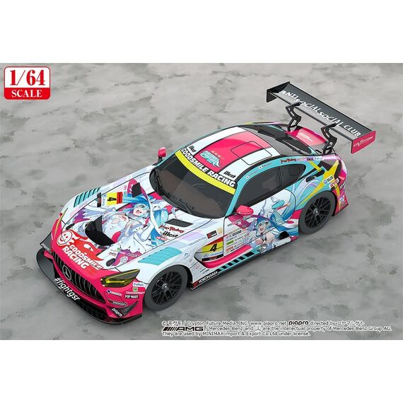 Hatsune Miku GT Project Vehicle 1/64 AMG 2024 Season Opening Ver. 7 cm