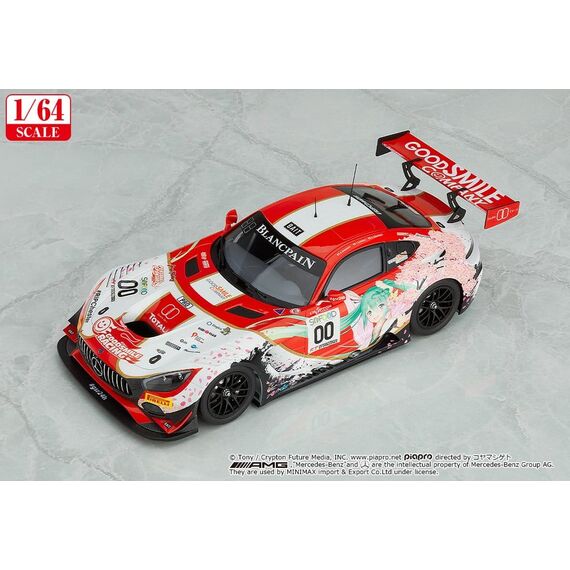 Hatsune Miku GT Project Vehicle 1/64 AMG 2017 SPA24H Ver. 7 cm