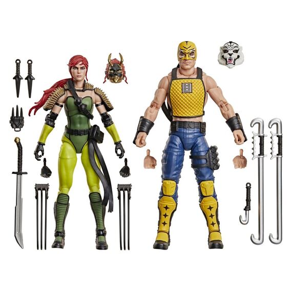 G.I. Joe Classified Series Action Figure 2-Pack #212 Ninja Force Scarlett & T'Jbang 15 cm