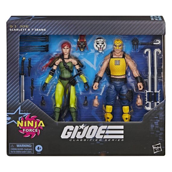 G.I. Joe Classified Series Action Figure 2-Pack #212 Ninja Force Scarlett & T'Jbang 15 cm